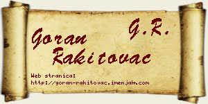 Goran Rakitovac vizit kartica